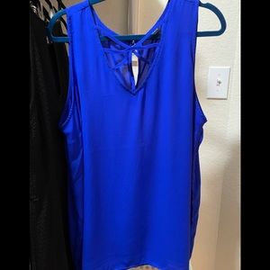 Torrid blue single layer chiffon 2